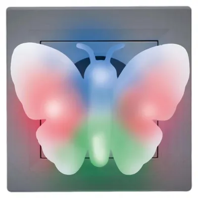 Produktbild von Nachtlicht für Kinder - Steckdose Schmetterling Lampe - Steckdose Lampe Mädchen - Kinderzimmer und Kindergarten