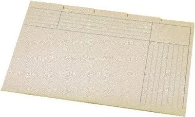 Image de Quantore - Classeur à pochettes Djois folia 5 compartiments 180 g jaune | 25 pièces