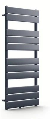 Obrázek produktu pro Blumfeldt koupelnový radiátor, plochý designový radiátor, ekonomický vertikální plochý radiátor, teplovodní nástěnný radiátor, 509 W, do koupelny a obývacího pokoje, tichý vertikální radiátor s termostatem