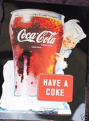 Produktbild von Details zu Coca-Cola Coke Blechschild 30x40cm Deko Gastronomie Bar Reklame Vintage Schild Nostalgie Retro Vintage