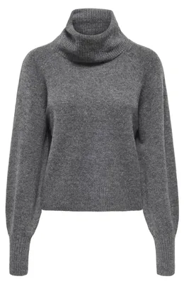 Produktbild von Only ONLOLIVIA LS ROLL NECK CC KNT Dark Grey Mel M