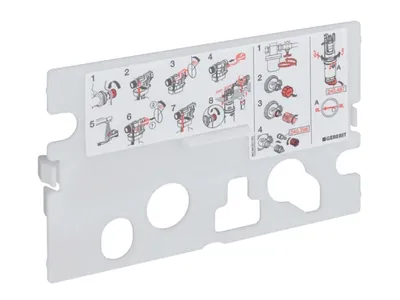 Produktbild von GEBERIT Schutzplatte zu UP-Spülkasten - 240.206.00.1