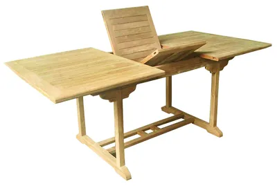 Produktbild von Teak Tisch Gartentisch ausziehbar 180/120x95x75cm