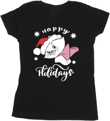 Produktbild von Disney - "The Aristocats Happy Holidays" T-Shirt für Damen BI8508 (XL) (Schwarz)