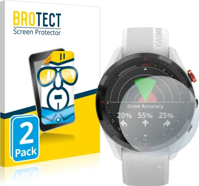 Produktbild von 2x Für Garmin Approach S62 Schutzfolie BROTECT Displayschutz Display Schutz Folie Klar Transparent