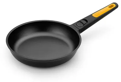 Produktbild von BRA Fast Click, Rund, Allzweckpfanne, Schwarz, Gelb, 220 °C, Aluminium-Guss, 5,5 mm