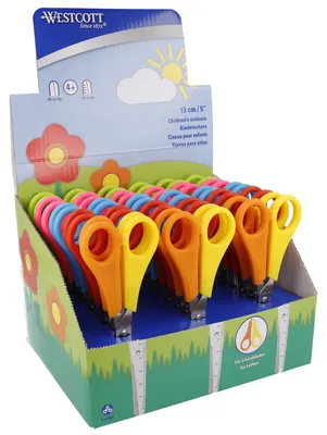 Image de Présentoir avec 30 ciseaux pour enfants Westcott®, pointe ronde