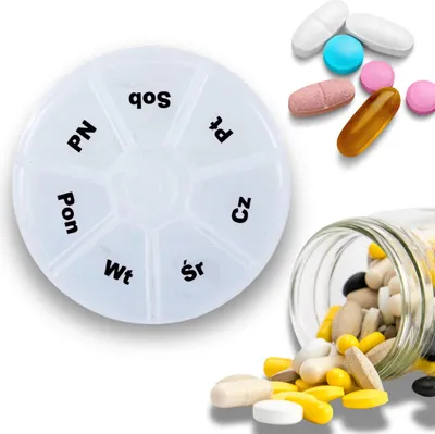 Imagen del producto de Organizador para medicamentos, pastillas, cajas, cassettes o recipientes para 7 días