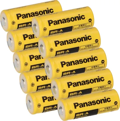 Obrázek produktu pro sada 10 kusů lithiových baterií PANASONIC BR A 3,0 V BR 17455 1800mAh