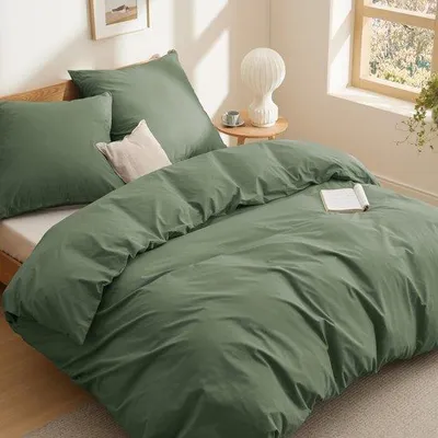 Produktbild von Unyqoos® Weiches und atmungsaktives Baumwollbettset 220x240 cm mit Kissenbezügen