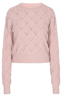 Image de Pull pour femme Jeona - rose pâle. Pull pour femme Jeona - rose pâle, taille M/L