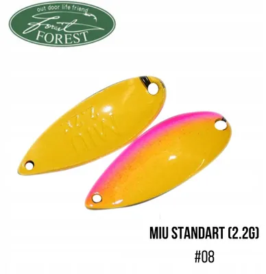 Produktbild von FOREST MIU STANDARD 2,2g Spoon Köder für Pstrąg