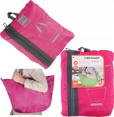 Zdjęcie produktu dla Torba podróżna do samolotu na zakupy DUNLOP 21L LEKKA SKŁADANA