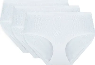 Zdjęcie produktu dla Vivisence 4013 3-pack biały s majtki wysokie figi