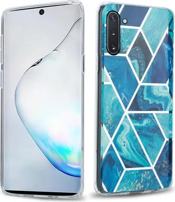Produktbild von Cadorabo Schutzhülle für Samsung Galaxy NOTE 10 Hülle in Blau TPU Handyhülle Etui Case Cover