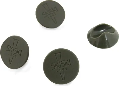 Immagine prodotto di Protezioni per gambe a forcina x4, 12 mm, grigio. Protezione per tavoli, sedie, panche e scrivanie. Dotate di SkiSki Ski-Glide per spostarle facilmente e senza attrito su pavimenti duri.