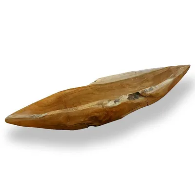 Obrázek produktu pro Teak Mísa ve tvaru loďky průměr 60 cm