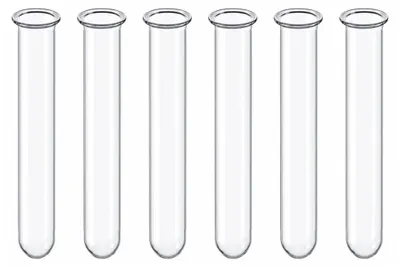 Produktbild von Reagenzglas 6 Stück | 9,7 x 1,6cm | Blumenvase Glasröhrchen Deko