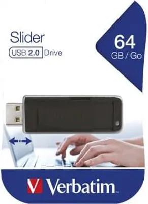 Immagine prodotto di Chiavetta USB Verbatim Slider Store'n'Go 64 GB USB 2.0 Standard