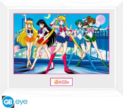 Produktbild von SAILOR MOON - Framed print Group (white frame)