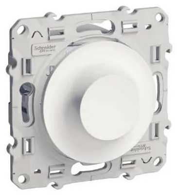 Immagine prodotto di Dimmer universale per sistemi a 2 o 3 fili, da 3W a 100W (LED) - Bianco - Odace - Schneider Electric