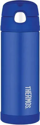 Produktbild von Kinder-Thermoskanne mit Strohhalm Thermos 0,47l blau