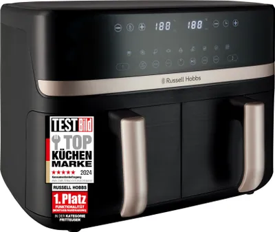 Produktbild von RUSSELL HOBBS Heißluftfritteuse 2 Kammern 9 L Rapid Airfryer Satisfry 27680-56
