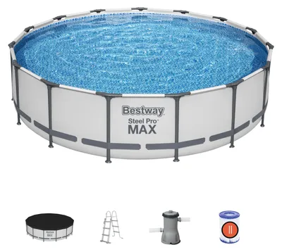 Immagine prodotto di Piscina con struttura rotonda Steel Pro MAX 457x107 cm Bestway 56488
