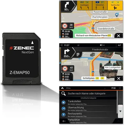 Produktbild von Zenec Z-EMAP50 | optionale Navi Karte für Zenec z.B. Z-E6150, Z- E2050