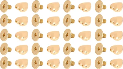 Image de 20 pcs rivets en forme de coeur 8mm en alliage de zinc avec vis pH pour sacs de ceinture chapeaux chaussures de vêtements or or