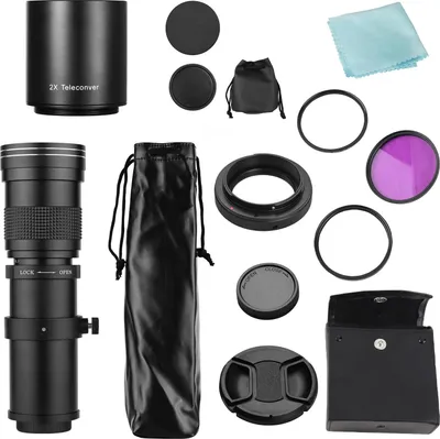 Immagine prodotto di Obiettivo tele zoom a fuoco manuale 420-800 mm Kit teleconvertitore MF