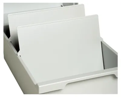 Produktbild von Exacompta Trennplatte DIN A6 quer - Lichtgrau - 54240D