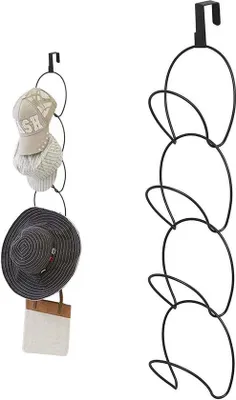 Image de Porte-accessoires, réglable, amovible, pour casquettes, écharpes, sacs, peu encombrant