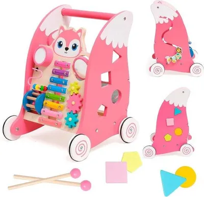 Produktbild von Laufstuhl 3-in-1 - Laufstuhl für Jungen - Laufstuhl für Mädchen - Laufstuhl für Babys