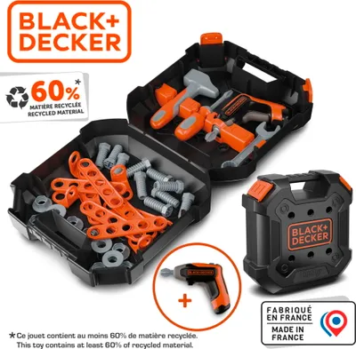 Produktbild von Smoby Black+Decker Spielzeug-Werkzeugkoffer für Kinder ab 3 Jahren