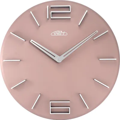 Produktbild von MPM-Quality Wanduhr Pastel rund Ø 300 mm Kunststoff Rosa