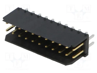 Productafbeelding van 1x mannelijke doorgaande connector (THT), 2,54 mm, printplaat, pin: 22, 3A, artikelnummer: 76385-311LF, Signteck