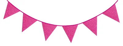 Produktbild von partygirlande mit Glitzer 6m fuchsia