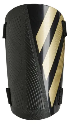Produktbild von Adidas - Kinder Training-Schienbeinschutz "Tiro" MR1416 (L) (Schwarz/Gold/Weiß)