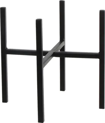 Image de Mica Decorations Ascot Support pour plantes - L24 x l24 x H25 cm - Métal - Noir