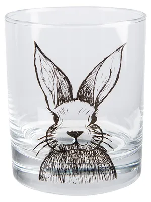 Immagine prodotto di Clayre & Eef Bicchiere d'acqua 300 ml Vetro trasparente coniglio