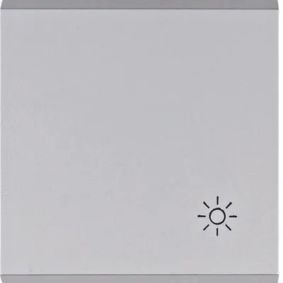 Produktbild von HAGER lumina Wippe mit symbolem „Licht” silber WL6022