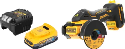 Produktbild von DeWalt DCS 438 E1 Akku Multimaterialschneider 18 V 76 mm Brushless + 1x Powerstack Akku 1,7 Ah + Ladegerät