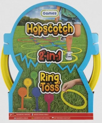 Produktbild von 2-in-1-Spielset: Ringwurfspiel und Hüpfspiel