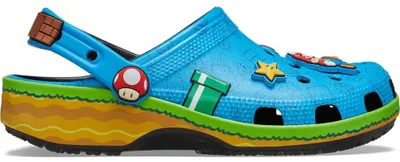Immagine prodotto di Crocs Super Mario, sandali classici in legno, colore blu, taglia EU 43-44, colore blu, taglia EU 43-44