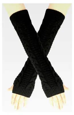 Produktbild von Armstulpen für Damen, Handgelenkwärmer, Strickarmwärmer, Winteraccessoires