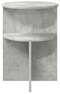 Produktbild von Möbel Konsolentische - Grau - CLORIS Beistelltisch Betongrau Ø 39,5x55 cm Holzwerkstoff,6.9 Kg - 337937