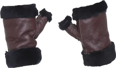 Produktbild von Armstulpen aus echtem Lammfell für Damen
