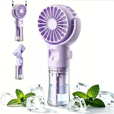 Produktbild von Handventilator mit Wasserkühlung, Mini Ventilator mit Wasser, Handventilator Akk