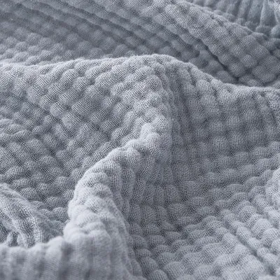Immagine prodotto di Coperta in cotone mussola, 4 strati, 150 x 200 cm, color grigio-blu